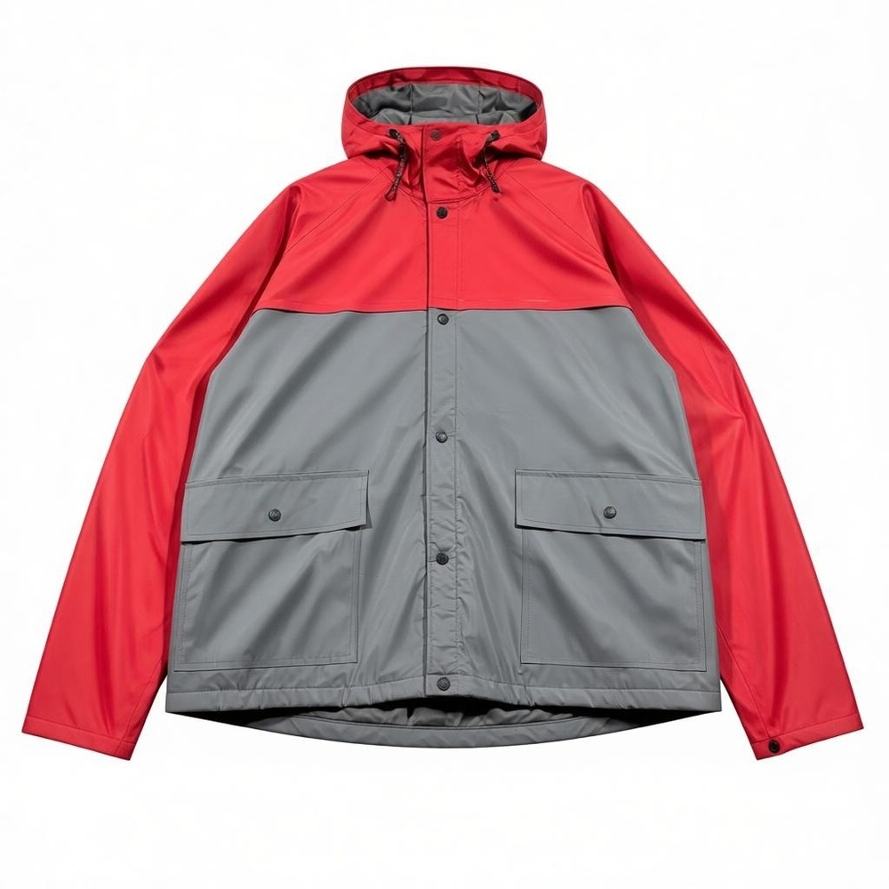 STEARNS DryWear Waterproof Hooded Chore Jacket Red Grey‎ Men's XL XXL Utility